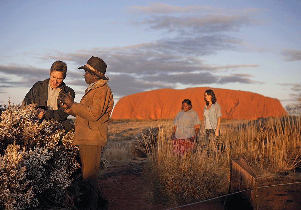 Uluru, även känts Ayers Rock i Australien.