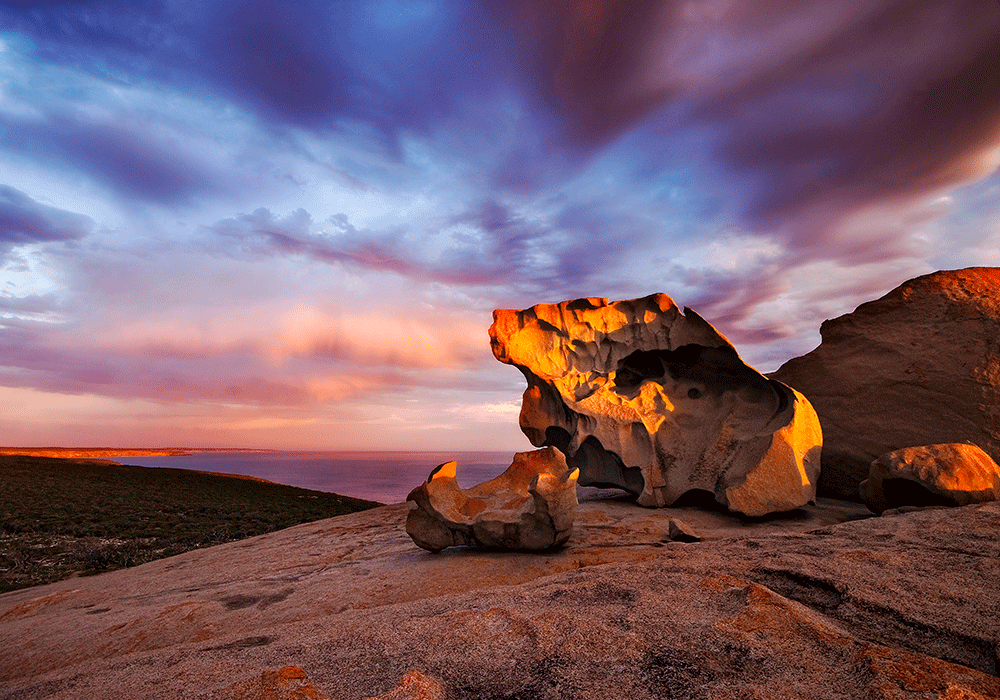 Remarkable Rocks på Kangaroo Island.