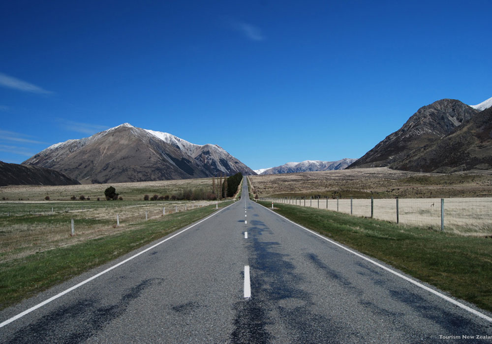 Arthur’s Pass driving route. Christchurch